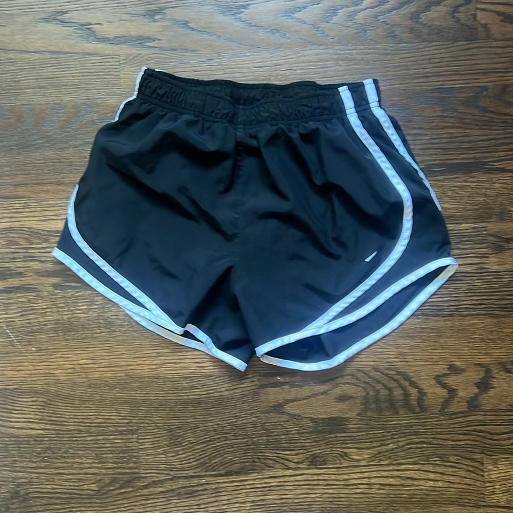 Nike black running shorts, kids S